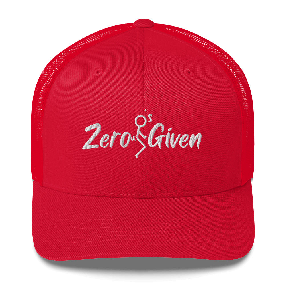 Zero Fucks Given Trucker Hat