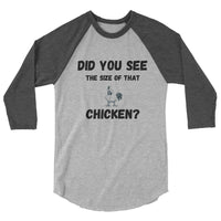 Size of That Chicken Baseball Jersey