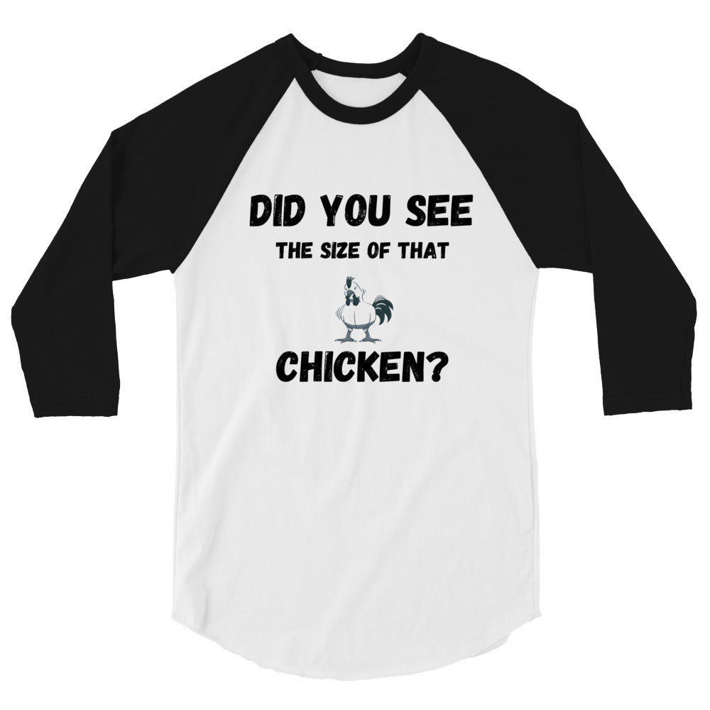 Size of That Chicken Baseball Jersey