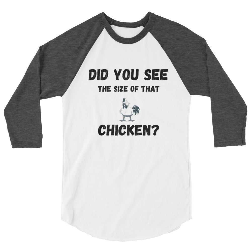 Size of That Chicken Baseball Jersey