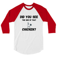 Size of That Chicken Baseball Jersey